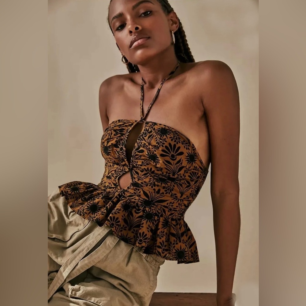 FREE PEOPLE Dandelion Halter Top - Picture 1 of 8